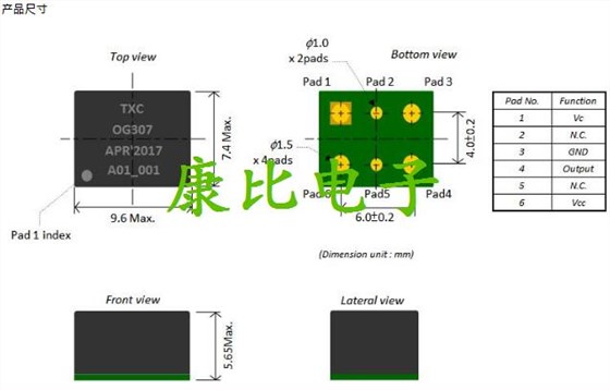 TXC晶振集團(tuán)發(fā)表微型化恒溫晶體振蕩器OG晶振系列詳解
