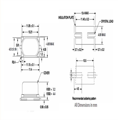 Vectron晶振,貼片晶振,VXB1晶振