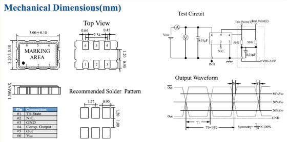 D5SP晶振,石英晶體振蕩器,貼片有源晶振