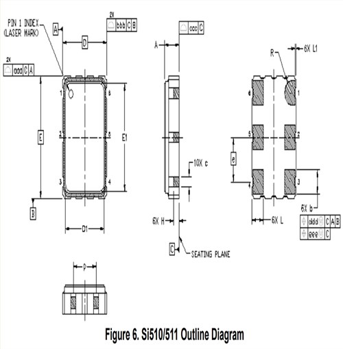 思佳訊有源晶振,510KBA125M000BAGR,6G路由器晶振,Si510差分振蕩器