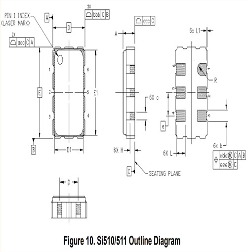 Skyworks差分振蕩器-Si511有源晶振-511ACA156M250CAG-6GWIFI晶振