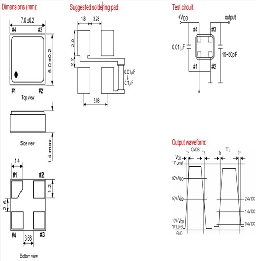 格耶時鐘振蕩器,KXO-V97T以太網(wǎng)晶振,12.94364四腳有源晶振