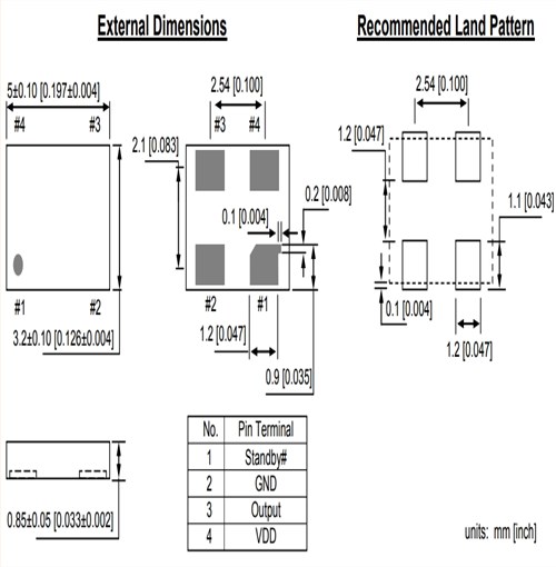 Microchip振蕩器,DSC1033CE2-050.0000,50MHZ,DSC1033,3225mm