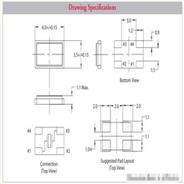 美國(guó)NEL晶體,6035mm,NFX-32.000-B-A-A-B-16,32MHZ水晶振動(dòng)子
