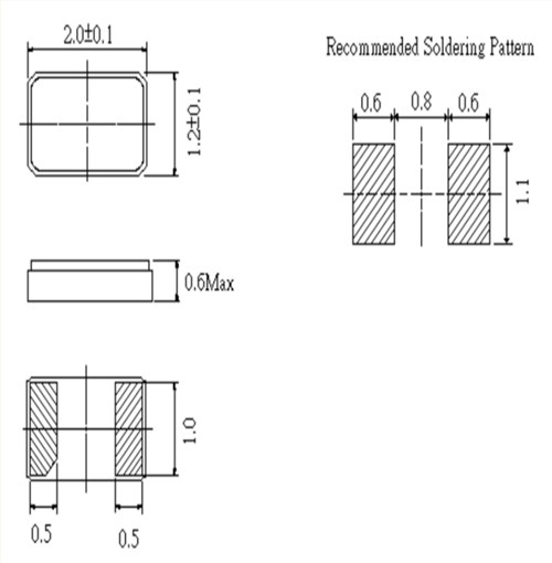 F2012‐20‐12.5,32.768KHZ晶體,2012mm,FCD-Tech時(shí)鐘晶振,F2012系列