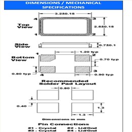 FC3BAEBDI40.0-T1,3225mm,FOX無源晶振,耐高溫晶振