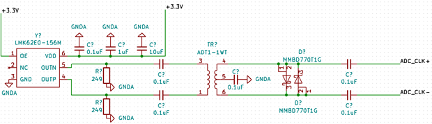 LVPECL差分晶體振蕩器時鐘源電路設計