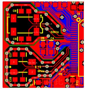 示例為STM32設(shè)計(jì)8MHZ石英晶體振蕩器