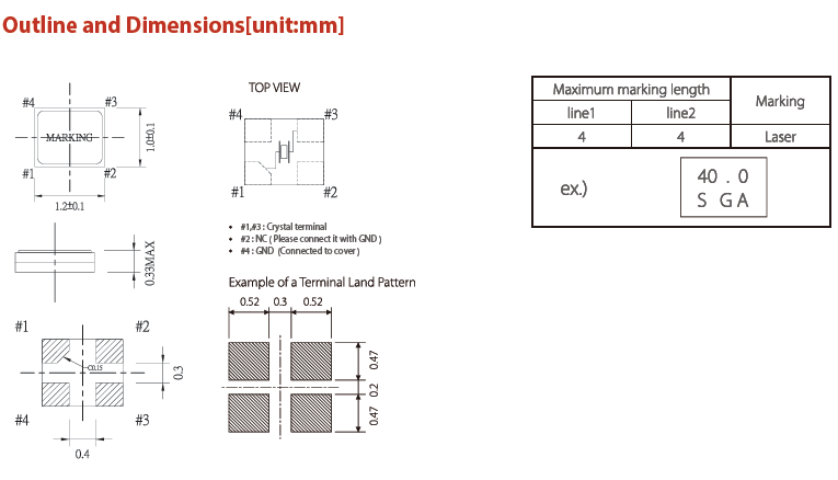 SX-1210晶振,希華進(jìn)口無(wú)源晶振,超小型1210貼片晶振