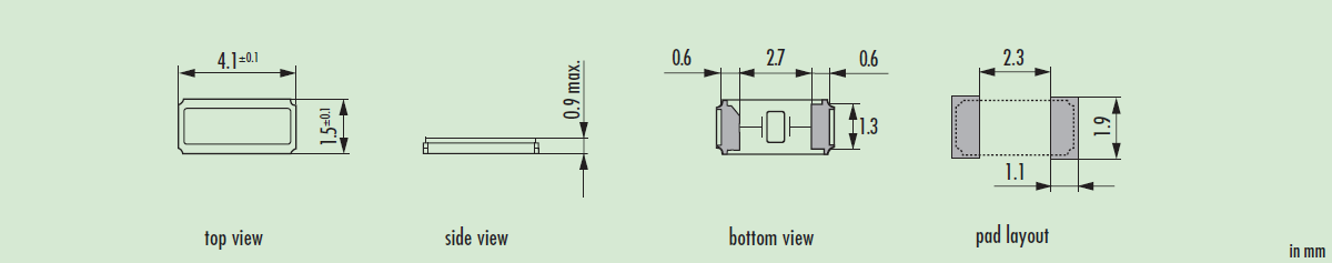 JTX410晶振,32.768K貼片晶振,小體積SMD進(jìn)口晶振